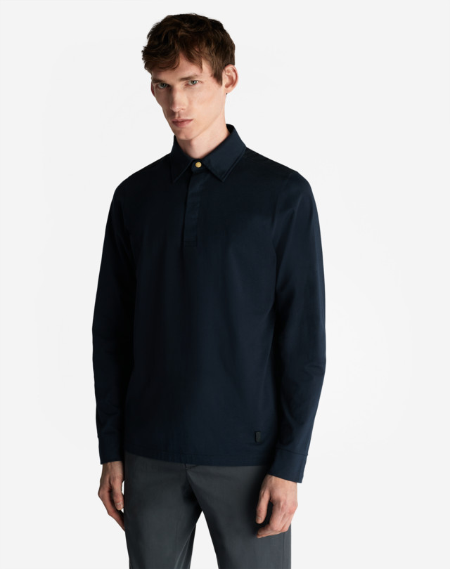 DUNHILL UTILITY PATCH LONG POLO POLOS Man d