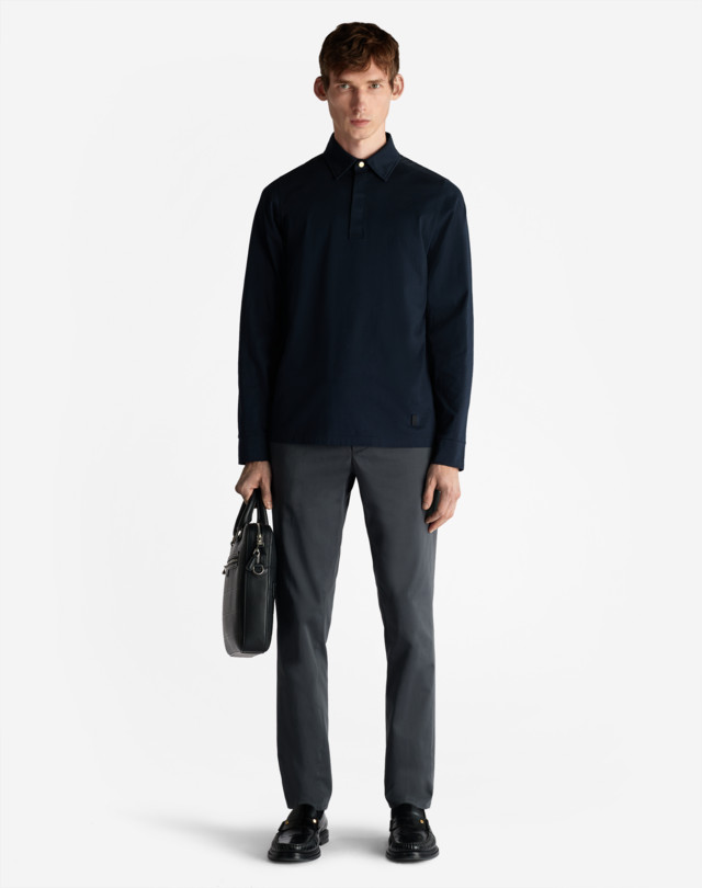 DUNHILL UTILITY PATCH LONG POLO POLOS Man r
