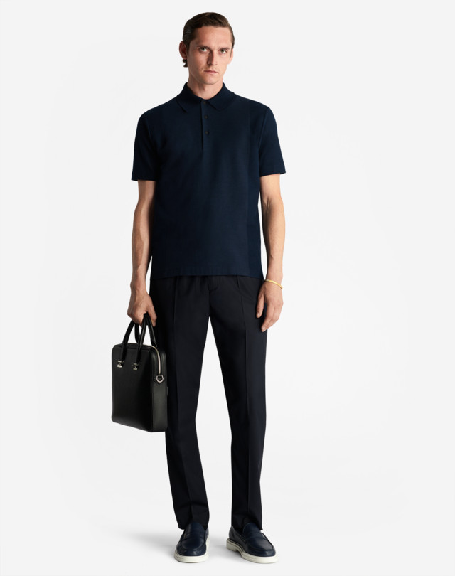DUNHILL ENGINEERED PANEL POLO POLOS Man r