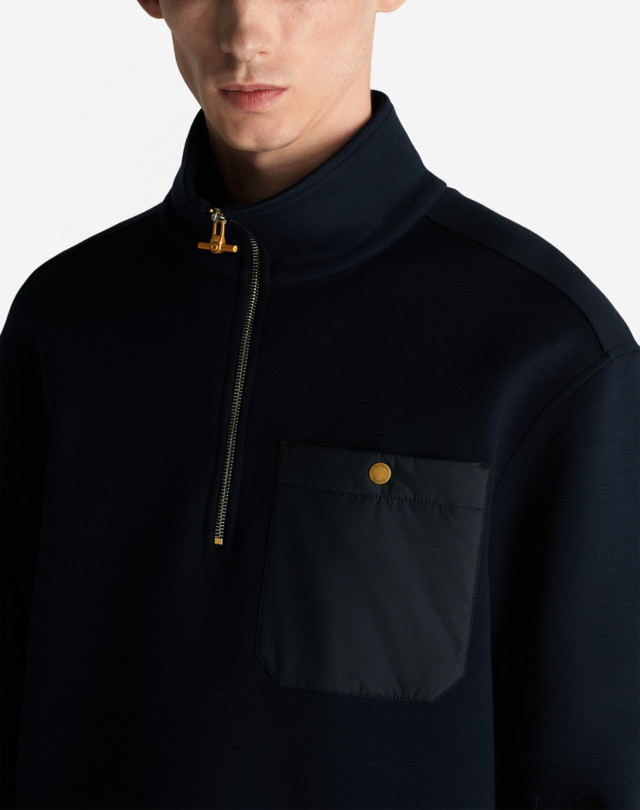 DUNHILL UTILITY 1/4 ZIP SWEATSHIRT SWEAT-SHIRTS Man a