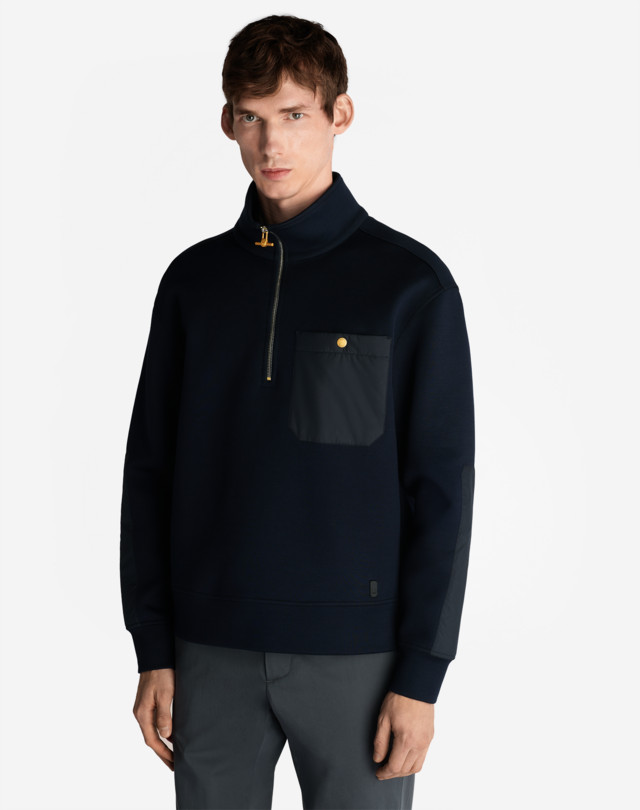 DUNHILL UTILITY 1/4 ZIP SWEATSHIRT SWEAT-SHIRTS Man d