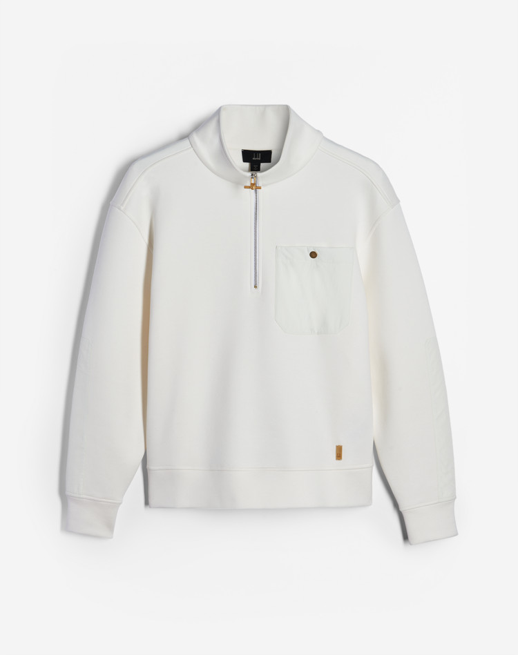 DUNHILL SWEATSHIRTS Man Utility 1/4 Zip Sweatshirt f