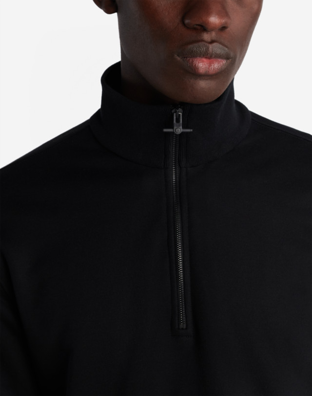 DUNHILL TIPPING 1/4 ZIP SWEATSHIRT SWEAT-SHIRTS Man a