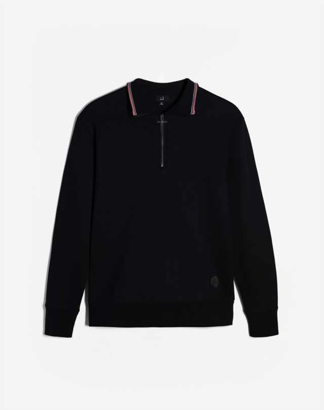 DUNHILL Tipping 1/4 Zip Sweatshirt SWEAT-SHIRTS Man f