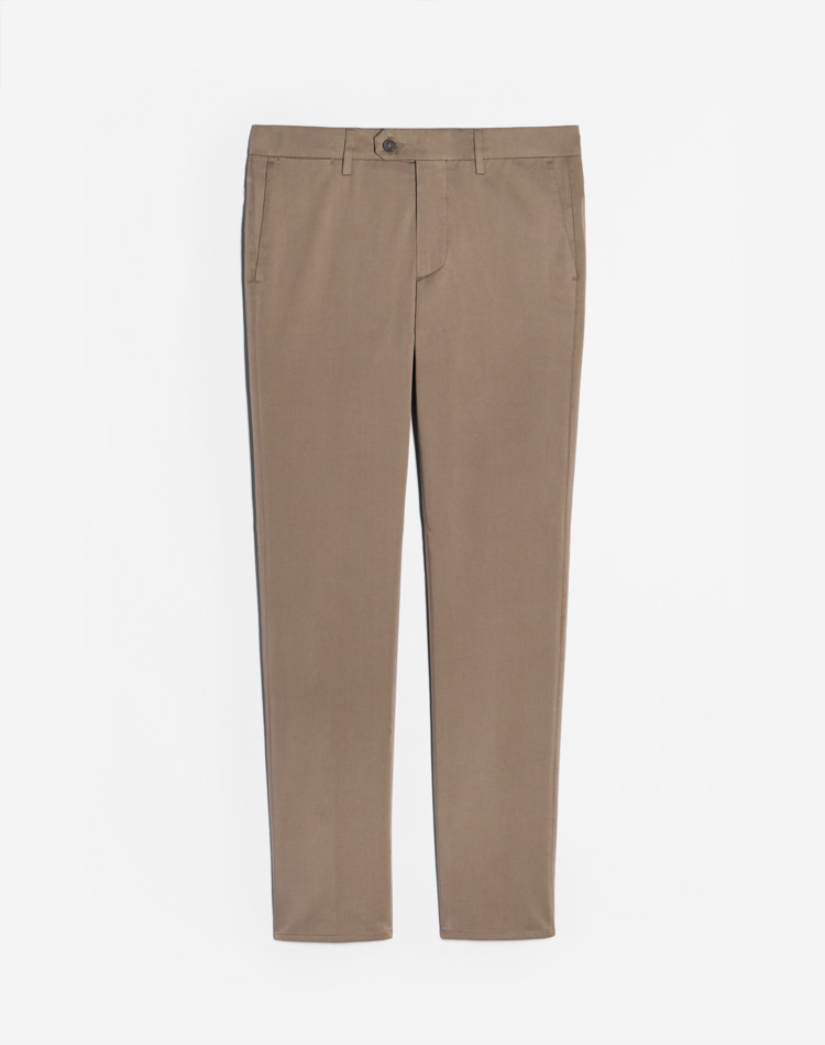 Mayfair Cotton Silk Chinos DUNHILL CHINOS Man Mayfair Cotton Silk Chinos f