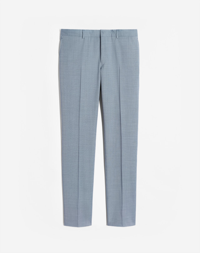 DUNHILL TRAVEL WOLLHOSE MIT KLEINEM HAHNENTRITTMUSTER FORMELLE HOSE Herren f