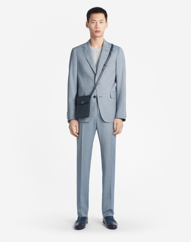 DUNHILL WOOL MICRO PUPPYTOOTH TRAVEL TROUSERS FORMAL TROUSERS Man r
