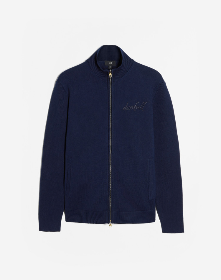 1921 SCRIPT LOGO ZIP THROUGH DUNHILL JUMPERS Man 1921 SCRIPT LOGO ZIP THROUGH f