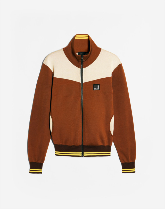 DUNHILL KNITTED TRACK TOP SWEATSHIRTS Man f