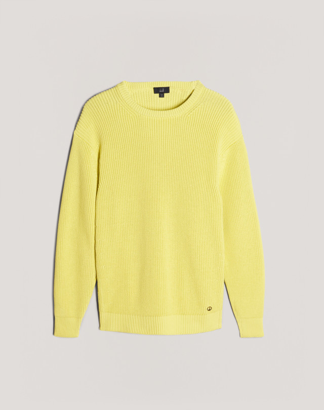 Men's Acid Yellow ENGINEERED RIB MILITARY JUMPER | dunhill HK Online Store