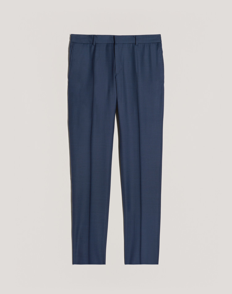 WOOL SHARKSKIN TRAVEL TROUSERS DUNHILL FORMAL TROUSERS Man WOOL SHARKSKIN TRAVEL TROUSERS f