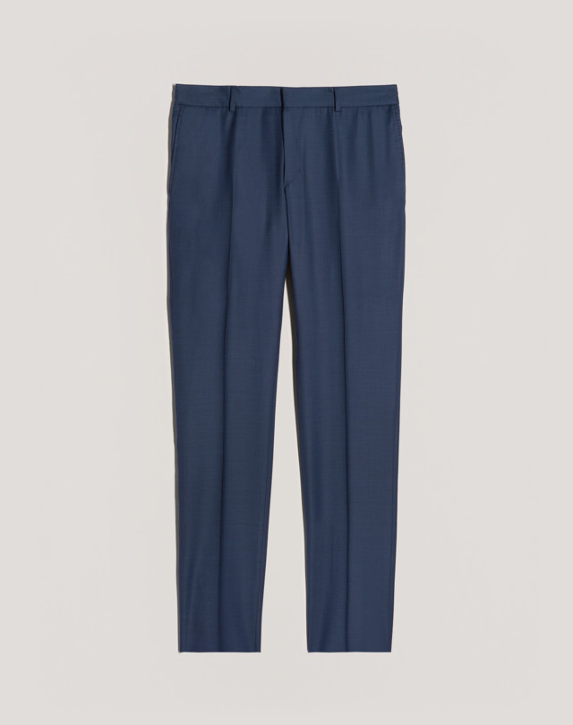 DUNHILL WOOL SHARKSKIN TRAVEL TROUSERS FORMAL TROUSERS Man f