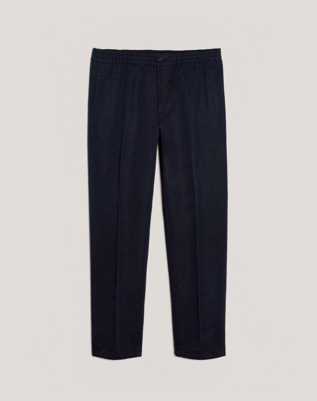 DUNHILL COTTON LINEN TWILL TRACK PANTS CHINOS Man f