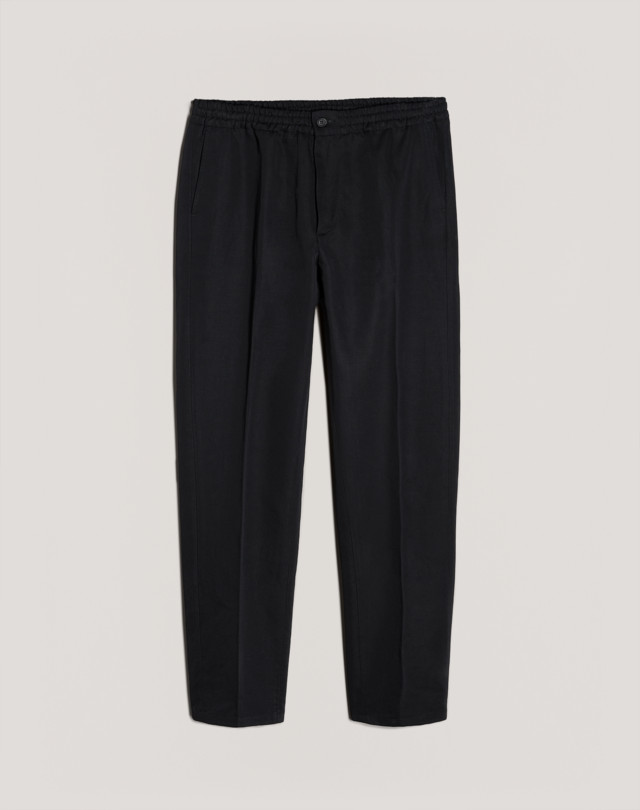 DUNHILL COTTON LINEN TWILL TRACK PANTS CHINOS Man f