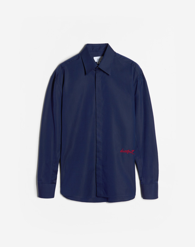 DUNHILL 1921 SCRIPT LOGO SPLIT HEM SHIRT LONG SLEEVE CASUAL SHIRTS Man f