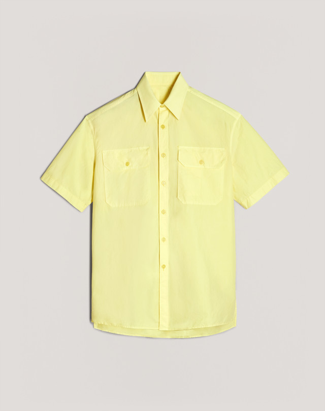 DUNHILL COTTON SHORT SLEEVE MILITARY SHIRT SHORT SLEEVE CASUAL SHIRTS Man f