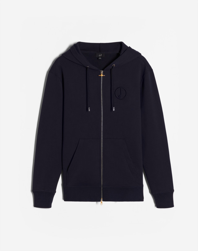 DUNHILL D Zip-Through Hoodie SWEAT-SHIRTS Man f