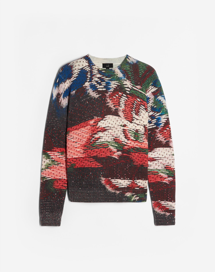 ABSTRACT FLORALS JUMPER DUNHILL JUMPERS Man ABSTRACT FLORALS JUMPER f