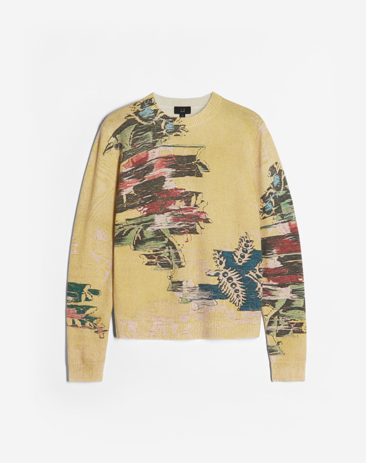 ABSTRACT FLORALS JUMPER DUNHILL JUMPERS Man ABSTRACT FLORALS JUMPER f