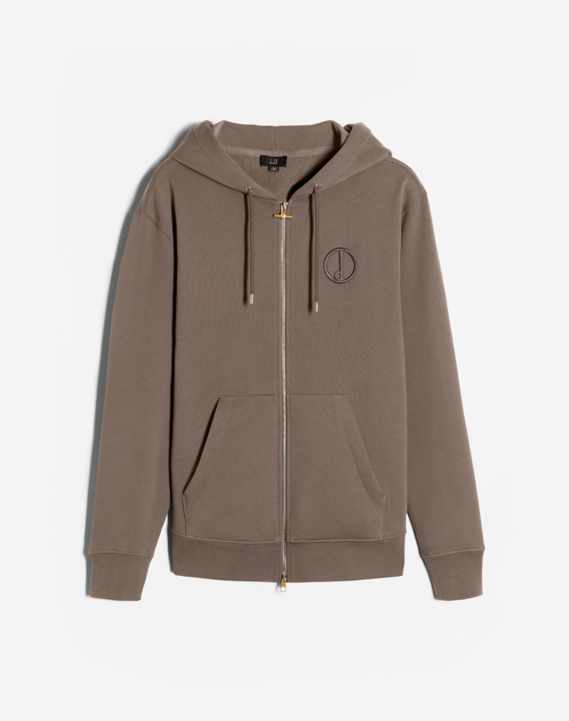 DUNHILL D ZIP-THROUGH HOODIE
 SWEATSHIRTS Man f