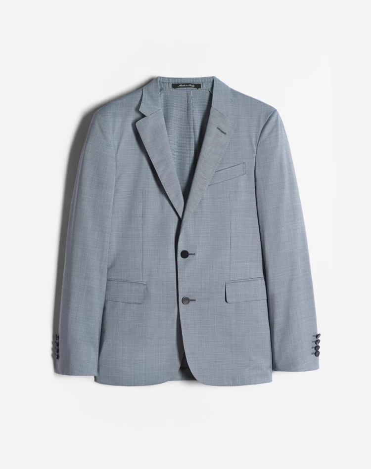 WOOL MICRO PUPPYTOOTH TRAVEL JACKET DUNHILL JACKETS Man WOOL MICRO PUPPYTOOTH TRAVEL JACKET f