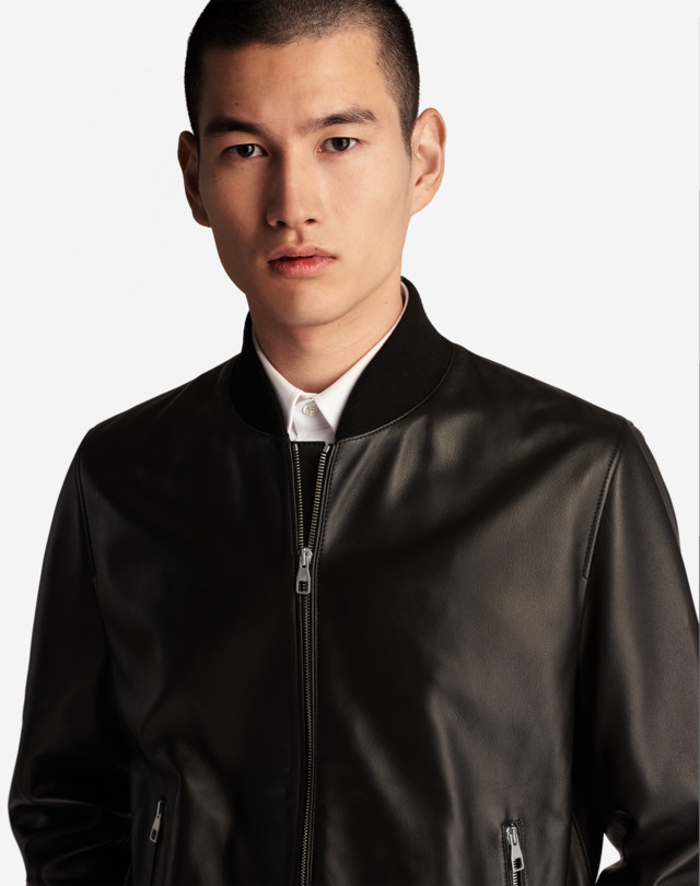 DUNHILL LEATHER BOMBER LEATHER BOMBERS Man a