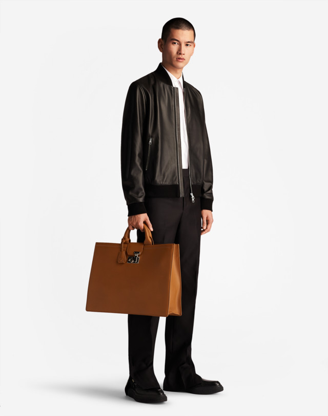 DUNHILL LEATHER BOMBER LEATHER BOMBERS Man r
