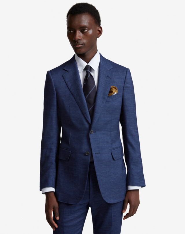 DUNHILL SILK CASHMERE LINEN BLEND KENSINGTON JACKET BLAZER Man a