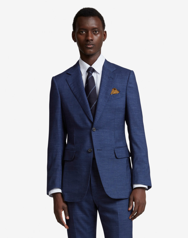 DUNHILL SILK CASHMERE LINEN BLEND KENSINGTON JACKET BLAZER Man b