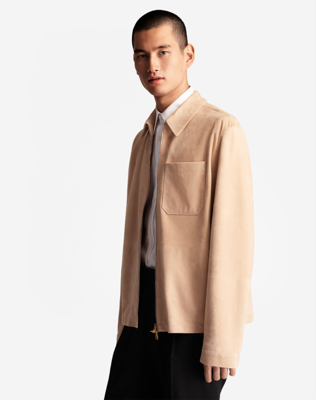 メンズ スウェード ジップ シャツジャケット | dunhill JP