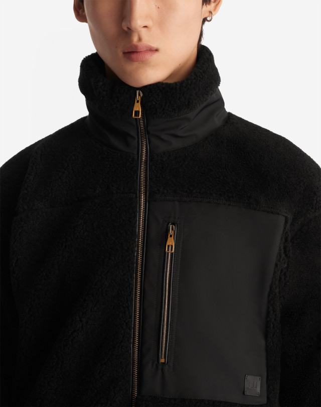 DUNHILL FLEECE TRACK JACKET JACKETS Man b