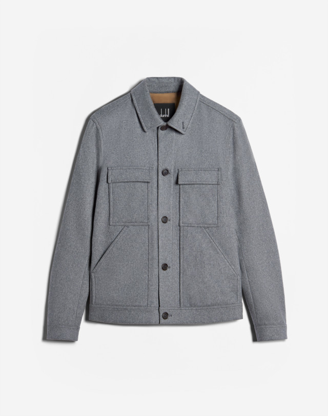 DUNHILL Cashmere Tailored Harrington JACKETS Man f