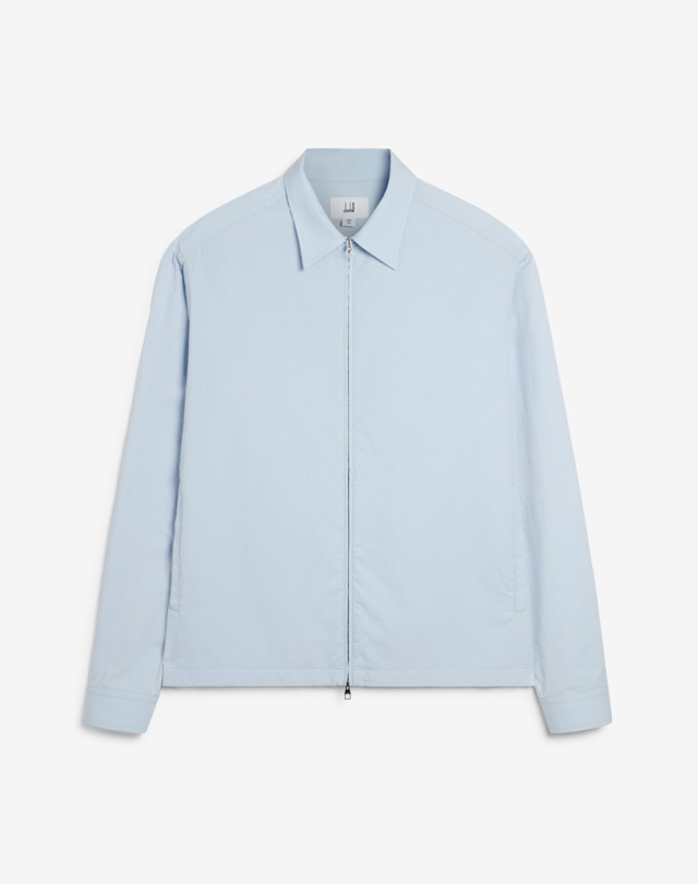 DUNHILL Giacca camicia in seersucker con zip GIACCHE Uomo f