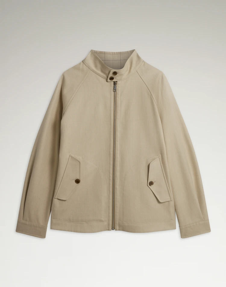DUNHILL VESTES Homme Blouson Harrington réversible en coton f