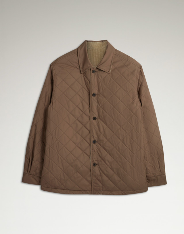 DUNHILL Reversible Cotton Cashmere Corduroy Overshirt JACKETS Man f