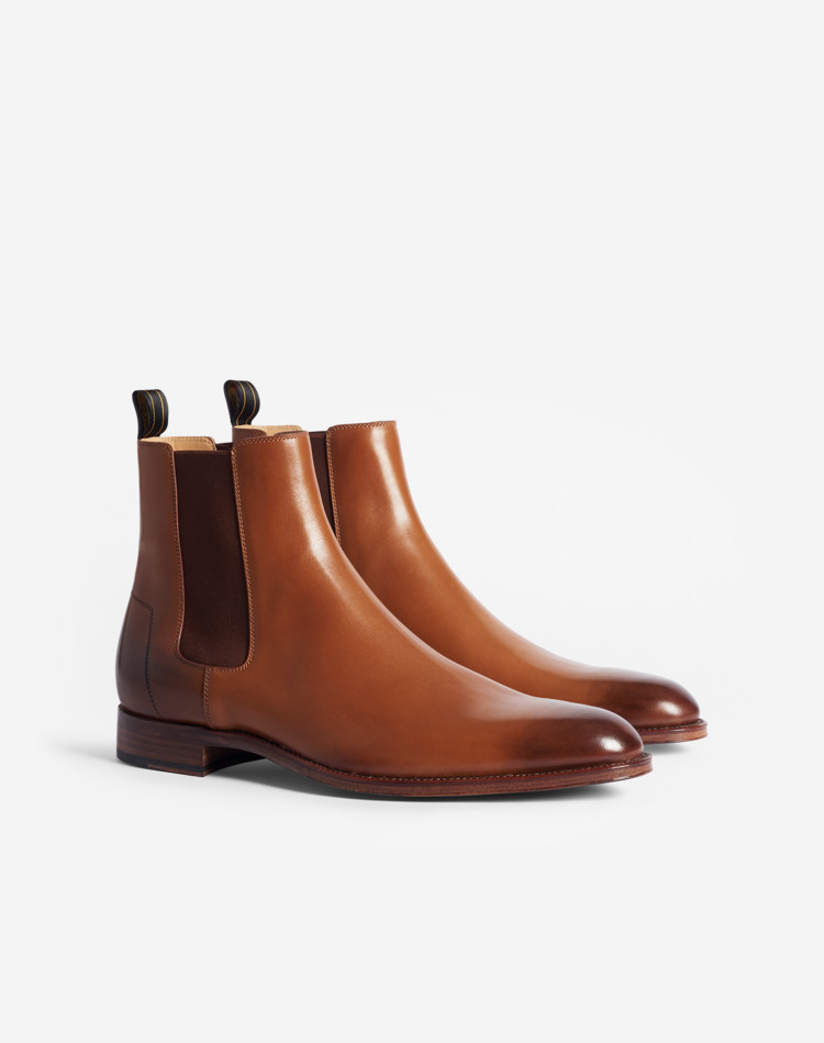 DUNHILL BOOTS Man Kensington Patina Chelsea Boot
 f