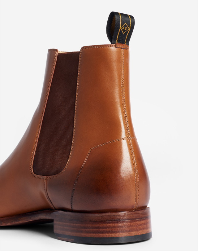 DUNHILL БОТИНКИ ЧЕЛСИ KENSINGTON С ЭФФЕКТОМ ПАТИНЫ ПОЛУСАПОГИ Для Мужчин e