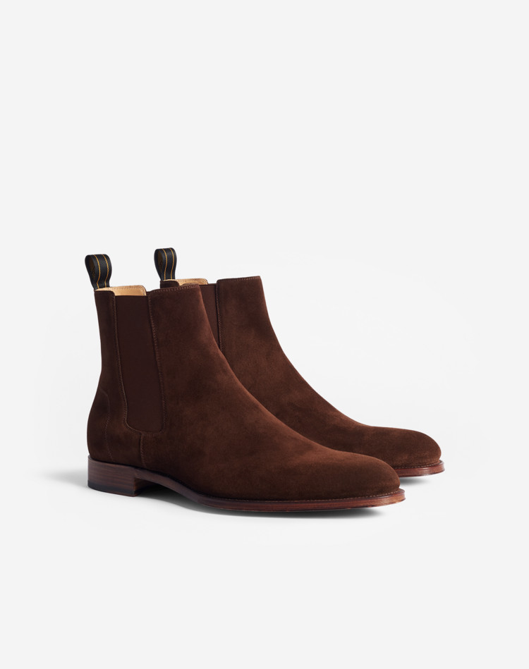 Kensington Chelsea Boot Suede DUNHILL BOOTS Man Kensington Chelsea Boot Suede f