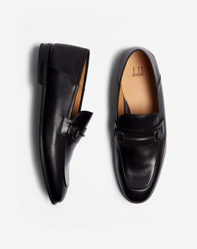 DUNHILL CHILTERN ROLLER BAR SLIP ON LOAFER LOAFERS Man d