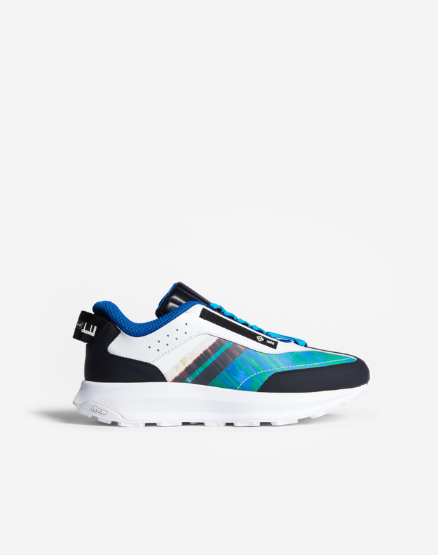 DUNHILL ELLEN CAREY MOIRE MONOCHROME AERIAL RUNNER SNEAKERS Man f