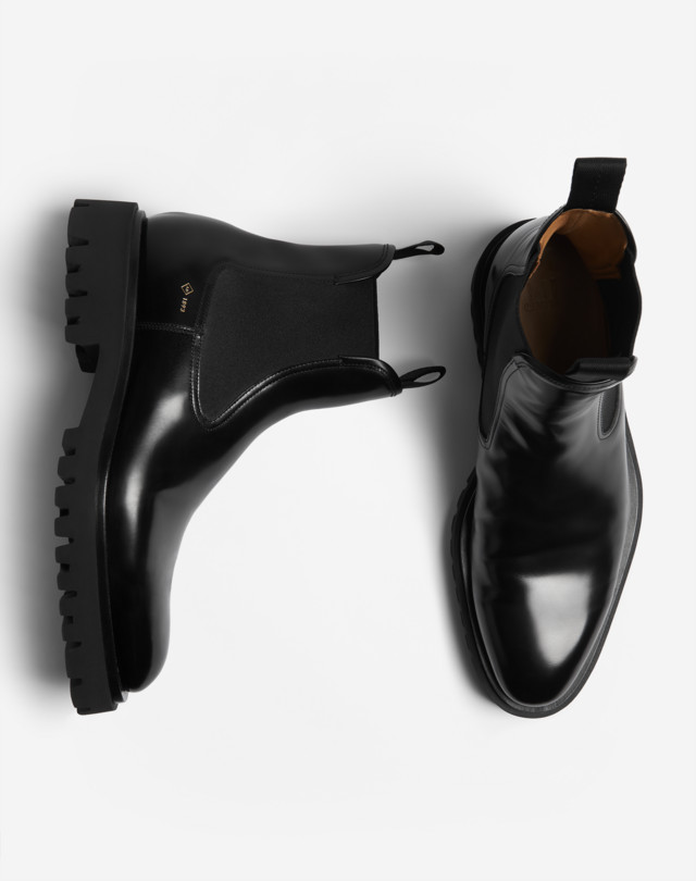 DUNHILL БОТИНКИ ЧЕЛСИ UNIFORM НА РИФЛЁНОЙ ПОДОШВЕ ПОЛУСАПОГИ Для Мужчин d