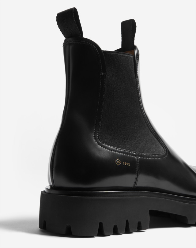DUNHILL БОТИНКИ ЧЕЛСИ UNIFORM НА РИФЛЁНОЙ ПОДОШВЕ ПОЛУСАПОГИ Для Мужчин e