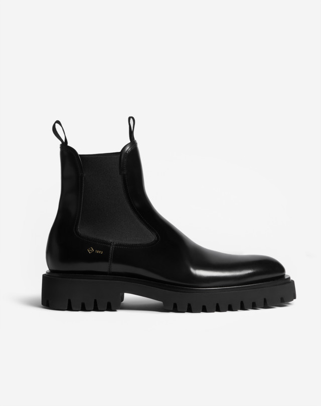 DUNHILL Uniform Chelsea-Boots Mit Gerippten Sohlen STIEFEL Herren f