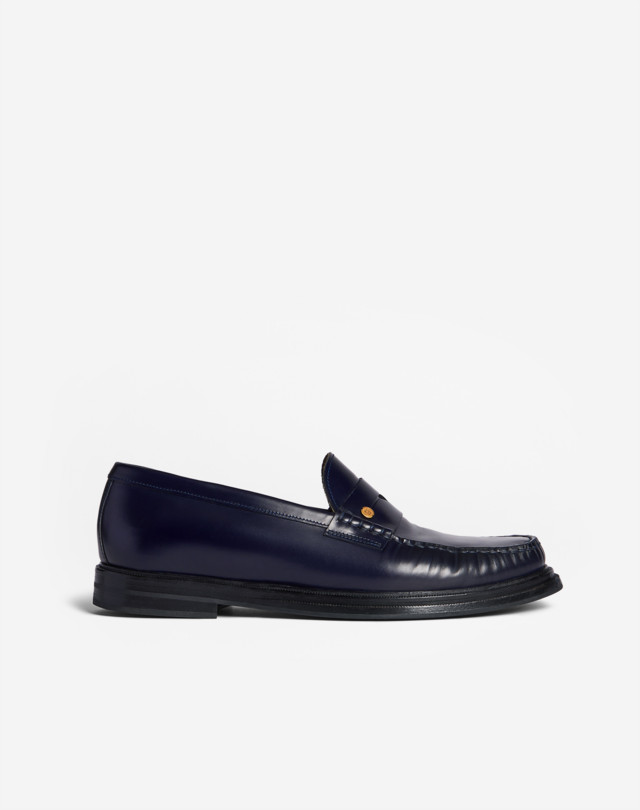 Pind locker Museum Men's Navy Rivet Loafer | dunhill TN Online Store