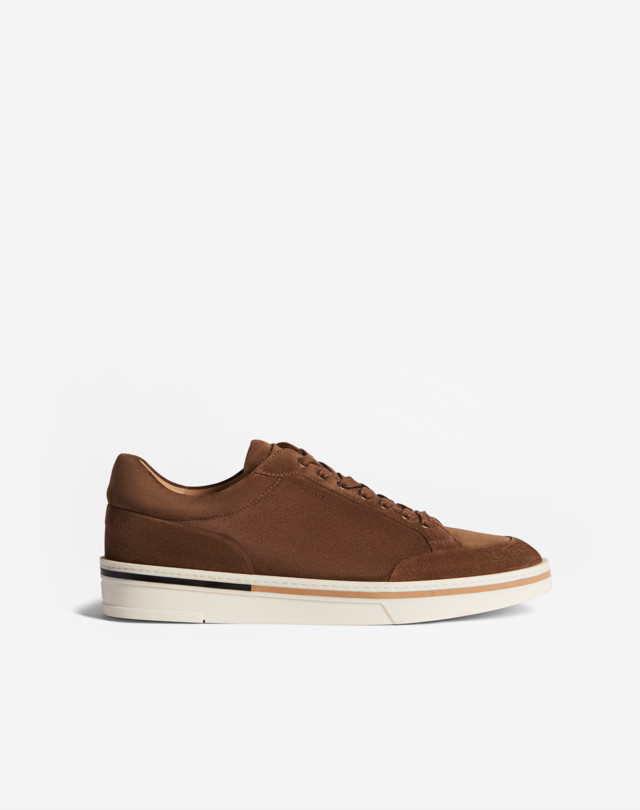 Men's Tobacco Metropolitan Suede Trainer | dunhill US Online Store