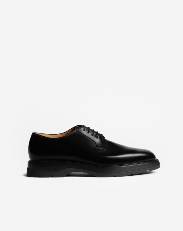 Men's Black/Black Hybrid Derby Shoes | dunhill UK