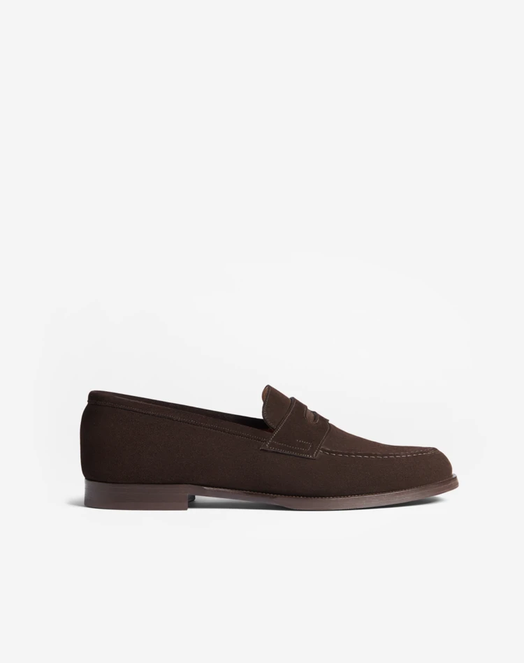 DUNHILL LOAFERS Man Audley Penny Suede Loafers f