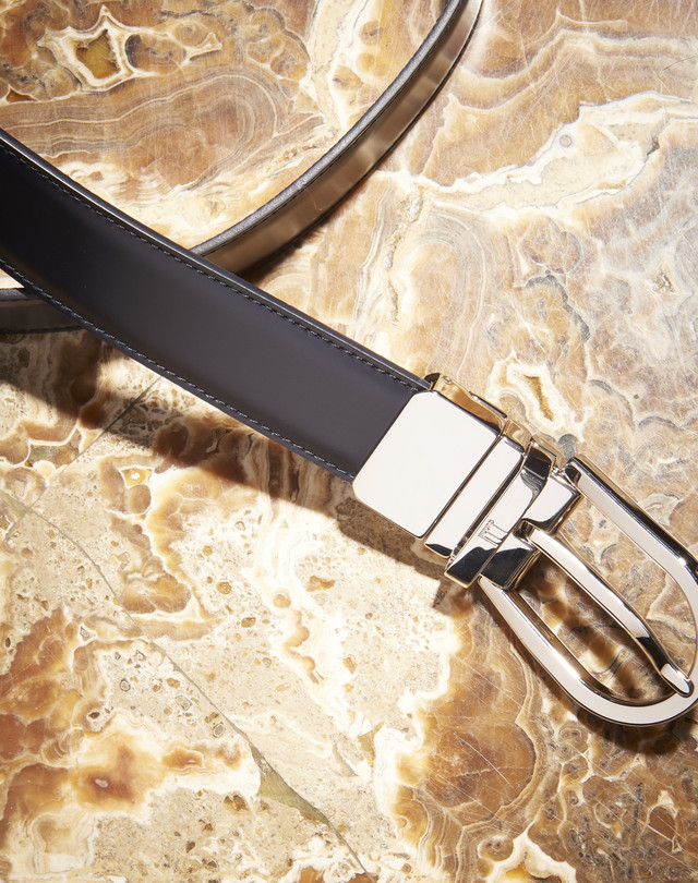 DUNHILL Reversible Buckle Saddle Leather Belt BELTS Man f