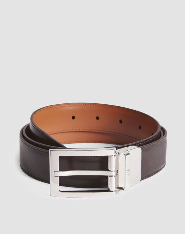 DUNHILL Reversible Buckle Smooth Leather Belt BELTS Man f