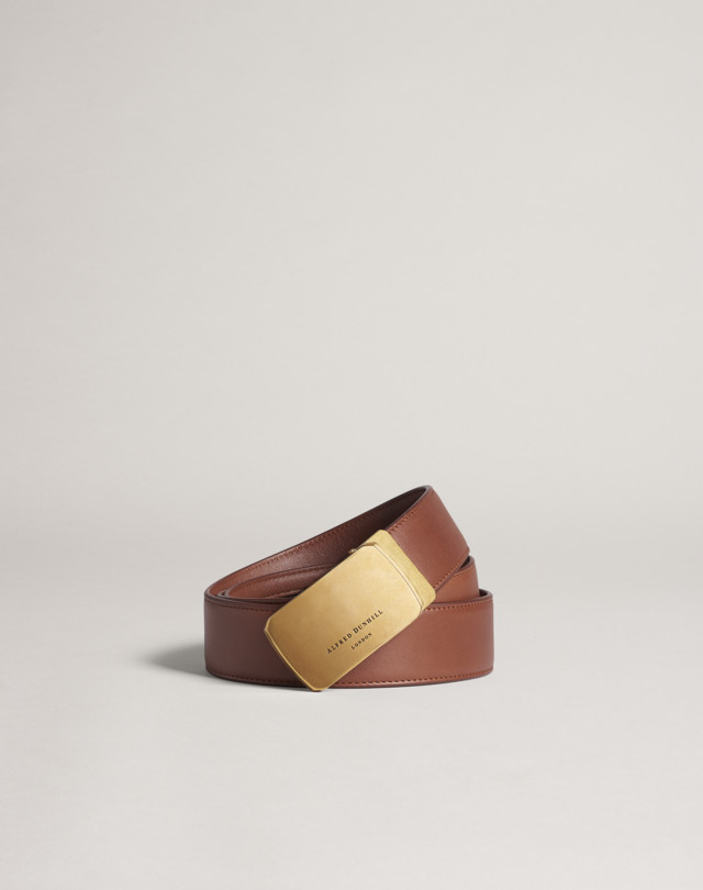 DUNHILL Duke Automatic Buckle Leather Belt BELTS Man f